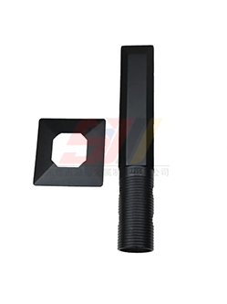 Adjustable Stairs Railing Balustrade Black Core Drill Glass Spigot