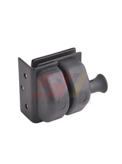 Glass to Wall Black Latch